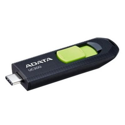 флешка A-Data 64GB UC300 Black-Green Черный, зелёный