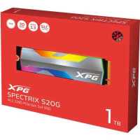 SSD диск ADATA XPG Spectrix S20G RGB 1Tb ASPECTRIXS20G-1T-C Серый