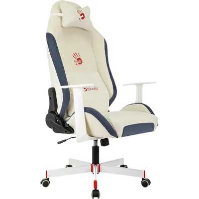 игровое кресло A4Tech Bloody GC-830 белый - синий