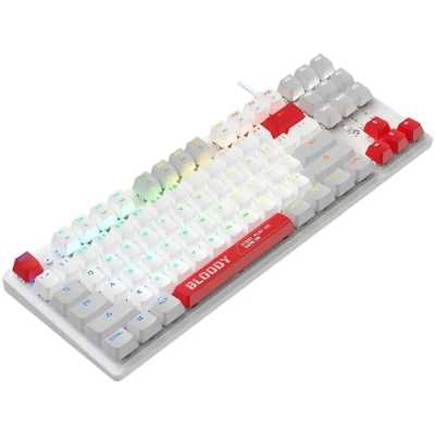 клавиатура A4Tech Bloody S310N White Белый