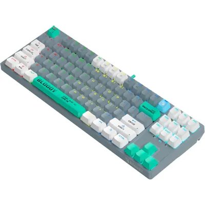 клавиатура A4Tech Bloody S87 Energy Ash Серый-зеленый
