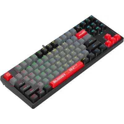 клавиатура A4Tech Bloody S87 Energy Red Серый-красный