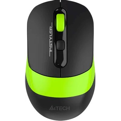 мышь A4Tech Fstyler FG10CS Air Sports Green Черный-зеленый