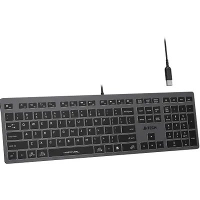 клавиатура A4Tech Fstyler FX60H Grey White Черный-серый
