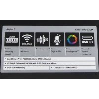 ноутбук Acer Aspire A515-51G-33UM Черный