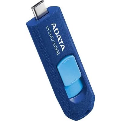 флешка ADATA 256GB UC300 Blue/Light Blue Черный, голубой