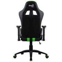игровое кресло AeroCool AC120 AIR-BG черно-зеленый