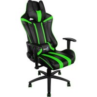игровое кресло AeroCool AC120-BG черно-зеленый