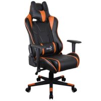игровое кресло AeroCool AC220 AIR-BO черно-оранжевый