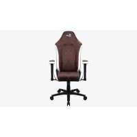 игровое кресло Aerocool Crown AeroSuede Burgundy Red бордовый-белый
