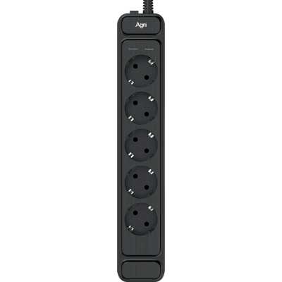 сетевой фильтр AGNI TP-FS5E-5m-black черный