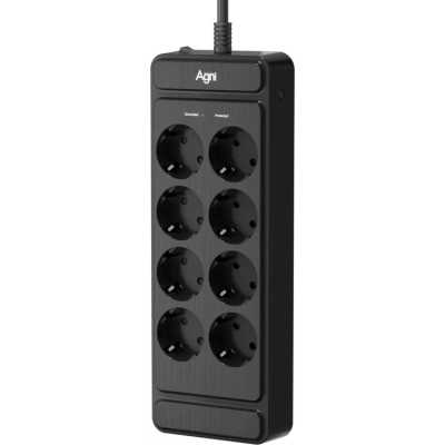 сетевой фильтр AGNI TP-FS8E-5M-Black черный
