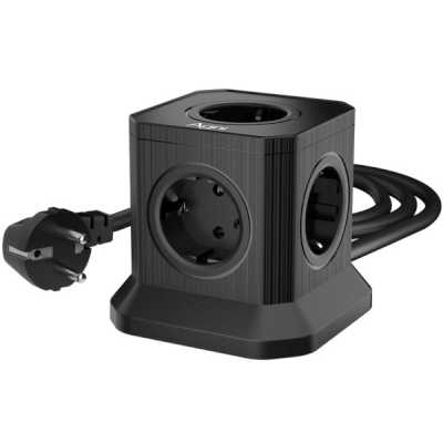 сетевой фильтр AGNI TP-VE4U5E-3m-black черный