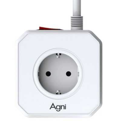 сетевой фильтр AGNI TP-VE4U5E-C-2m-white белый