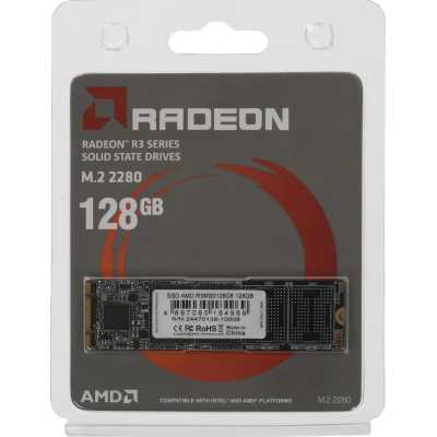 SSD диск AMD Radeon R3 Series 128Gb R3MS0128G8 Черный
