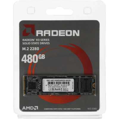 SSD диск AMD Radeon R3 Series 480Gb R3MS0480G8 Черный