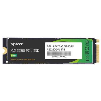 SSD диск Apacer AS2280Q4U 4Tb AP4TBAS2280Q4U-1 Черный
