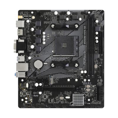 материнская плата ASRock B550M-HVS SE Черный