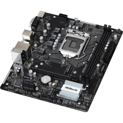 материнская плата ASRock H410M-H/M.2 SE Черный