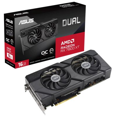 видеокарта ASUS AMD Radeon RX 7800 XT 16Gb DUAL-RX7800XT-O16G