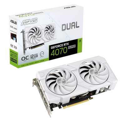 видеокарта ASUS nVidia GeForce RTX 4070 Super 12Gb DUAL-RTX4070S-O12G-EVO-WHITE