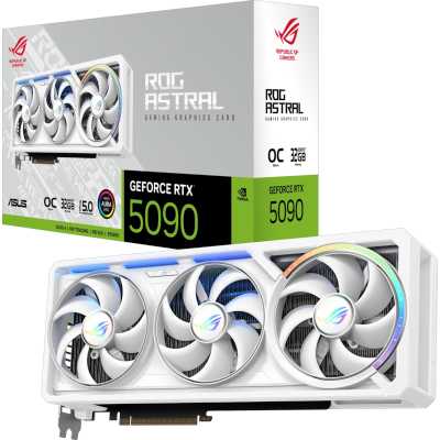 видеокарта ASUS nVidia GeForce RTX 5090 32Gb ROG-ASTRAL-RTX5090-O32G-WHITE Белый