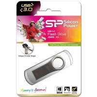флешка Silicon Power 16GB SP016GBUF3J80V1T Серебристый