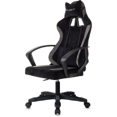 игровое кресло Бюрократ KNIGHT OPTIMUM B черный-серый