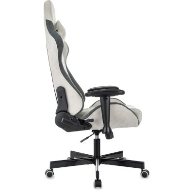 игровое кресло Бюрократ KNIGHT REGAL FABR-LG светло-серый