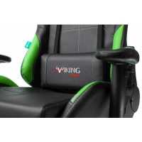 игровое кресло Бюрократ VIKING 5 AERO LGREEN черно-зеленый