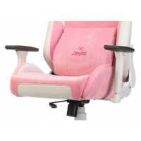игровое кресло Бюрократ Zombie EPIC PRO PINK белый - розовый