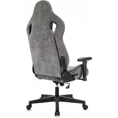игровое кресло Бюрократ ZOMBIE Ghost Fabric Grey серый