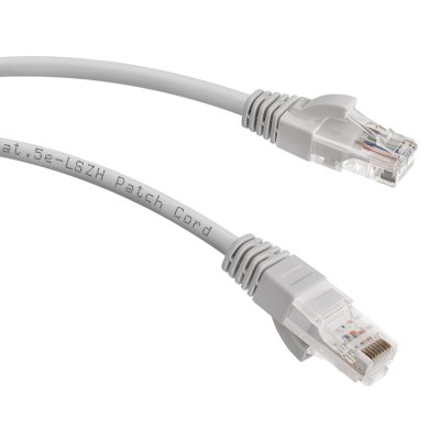 патч-корд Cabeus PC-UTP-RJ45-CAT.5E-0.15M-LSZH Серый