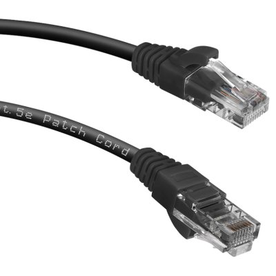 патч-корд Cabeus PC-UTP-RJ45-CAT.5E-0.3M-BK Черный