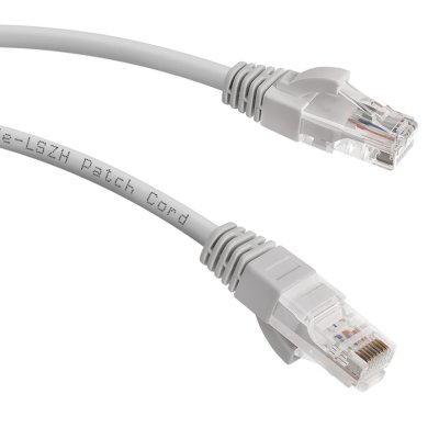 патч-корд Cabeus PC-UTP-RJ45-CAT.5E-0.5M-LSZH Серый