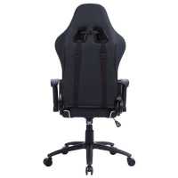 игровое кресло Cactus CS-CHR-030BLS черно-серебристый
