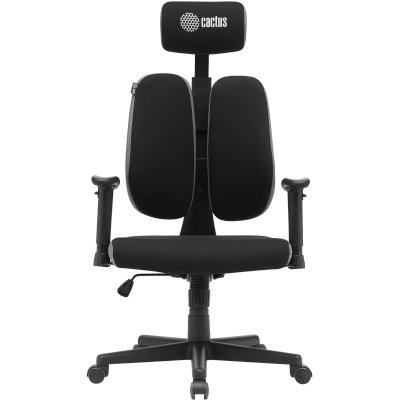 игровое кресло Cactus CS-CHR-MC03-BKGY черный-серый