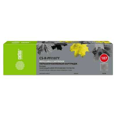 картридж Cactus CS-R-PFI107Y желтый