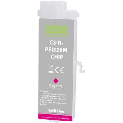 картридж Cactus CS-R-PFI320M-CHIP пурпурный