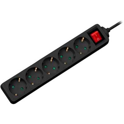 сетевой фильтр CBR CSF SP-5-018M-B Black черный