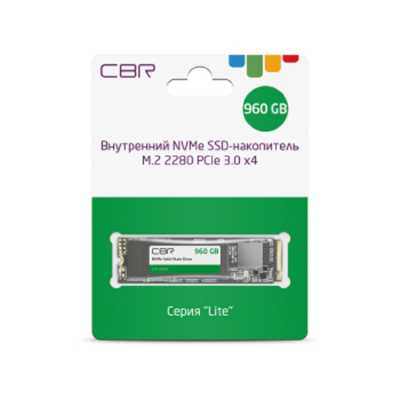 SSD диск CBR Lite 960Gb SSD-960GB-M.2-LT22 Черный