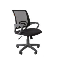стул Chairman 696 Black Grey Plastic 7020055 черный/серый