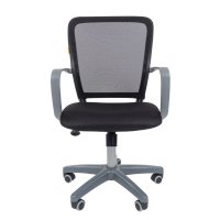 стул Chairman 698 Black Silver Plastic 7017875 черный/серый