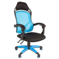 игровое кресло Chairman Game 12 Black-Blue черно-синий