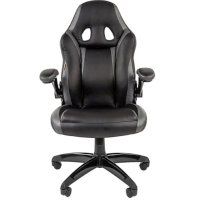 игровое кресло Chairman Game 15 Black-Grey черный-серый