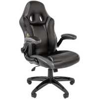 игровое кресло Chairman Game 15 Black-Grey черный-серый