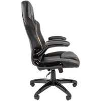 игровое кресло Chairman Game 15 Black-Grey черный-серый