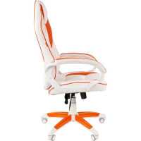 игровое кресло Chairman Game 16 White-Orange белый - оранжевый