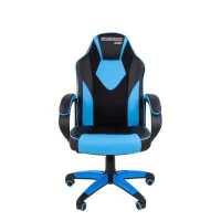 игровое кресло Chairman Game 17 Black-Blue черно-синий