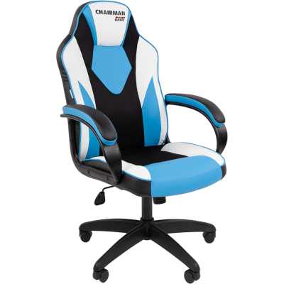 игровое кресло Chairman Game 17 Black-Blue-White 7213492